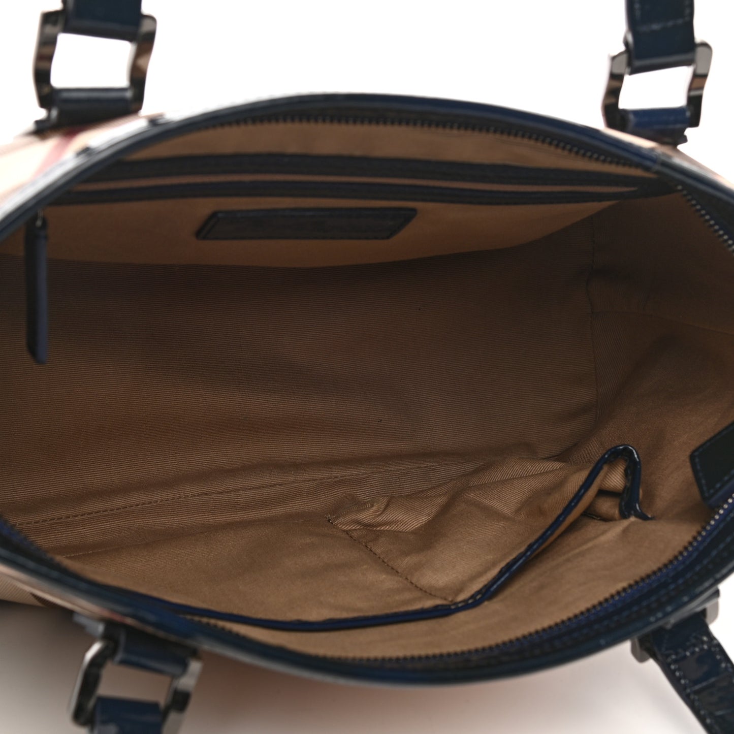 Nova Check Small Nickie Tote Blue