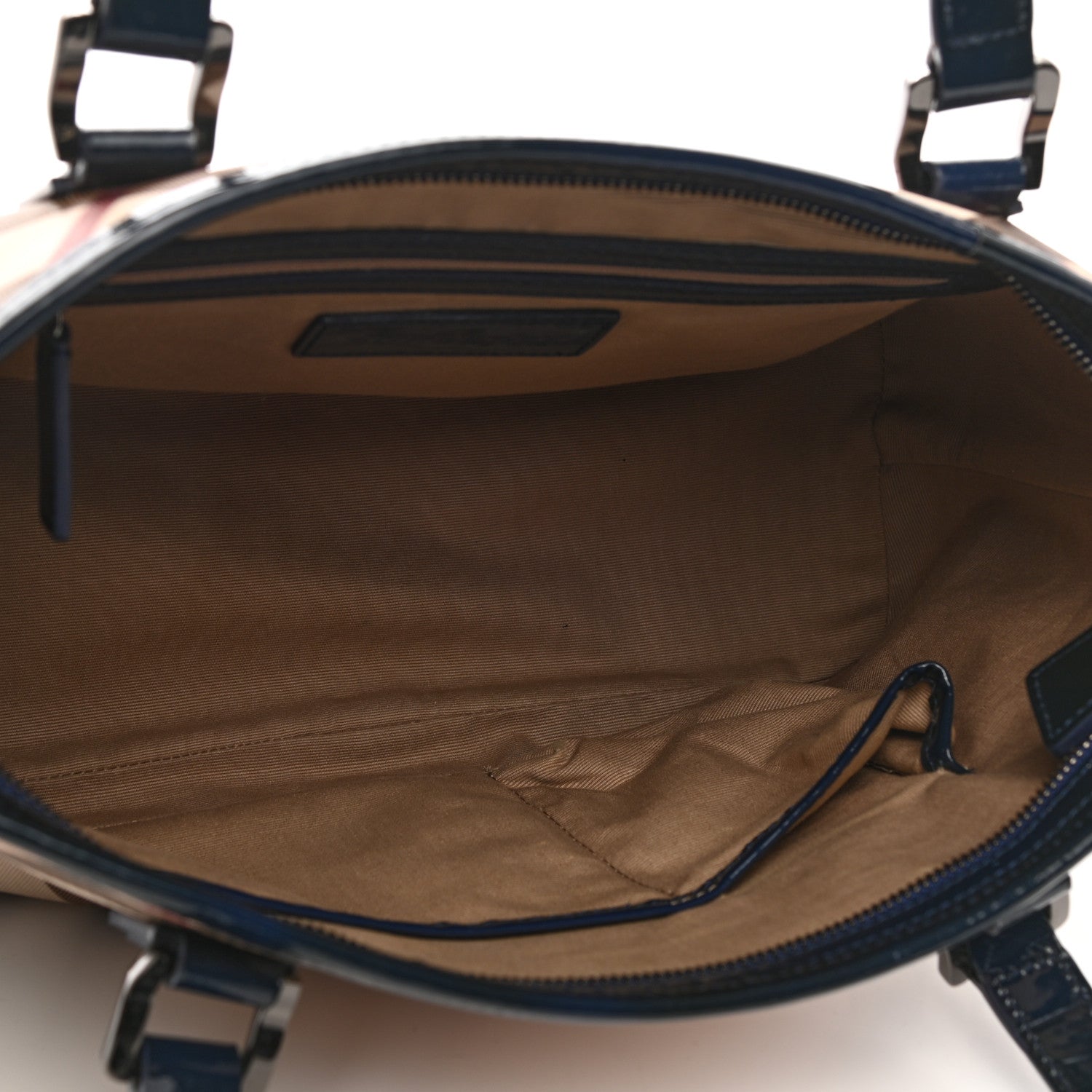 Burberry Nova Check Small Nickie Tote Blue 5 of 13