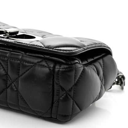 Christian Dior Calfskin Macrocannage Small Caro Bag Black 10 of 10