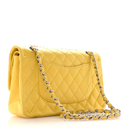 Chanel Lambskin Quilted Medium Double Flap Yellow 3 of 12