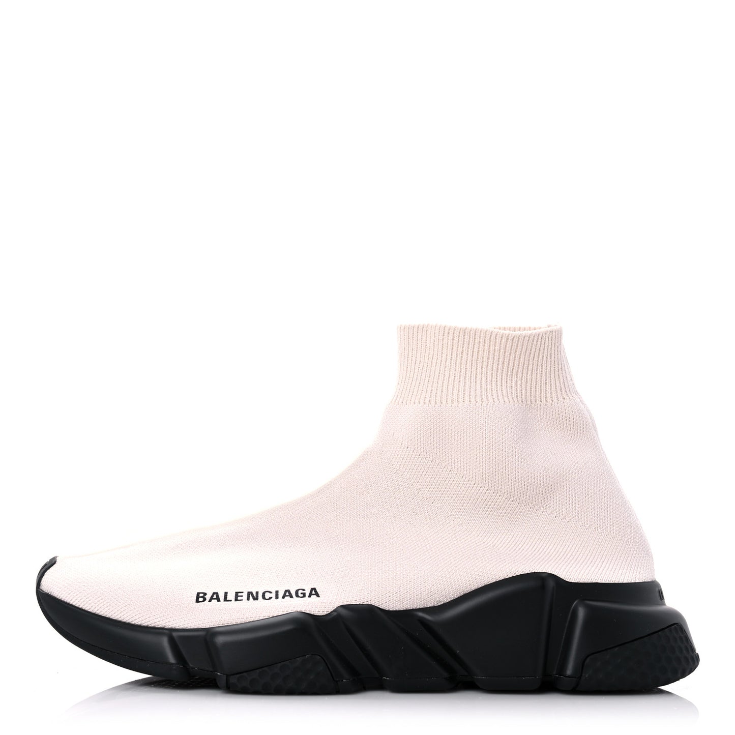 Neoprene Knit Womens Speed Sneakers 38 White Black