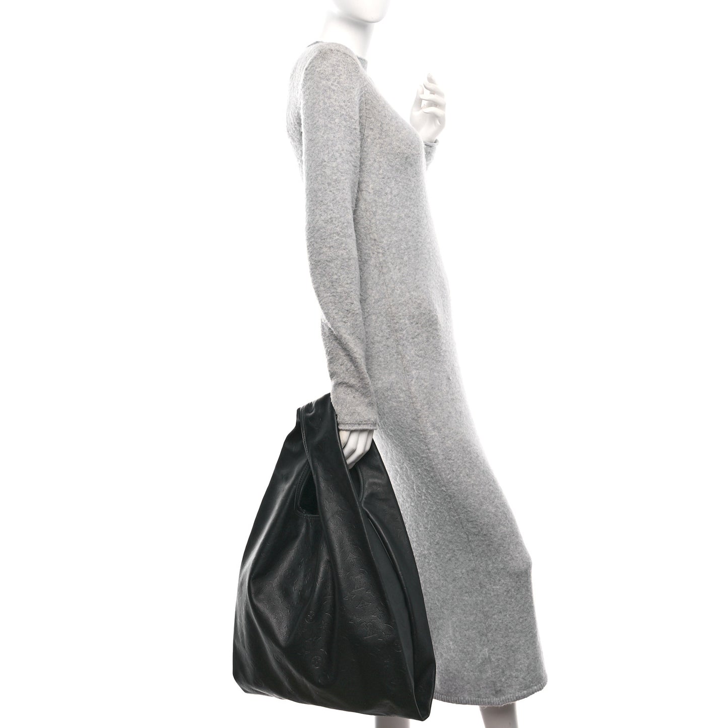 Calfskin Monogram Shadow Tote Black