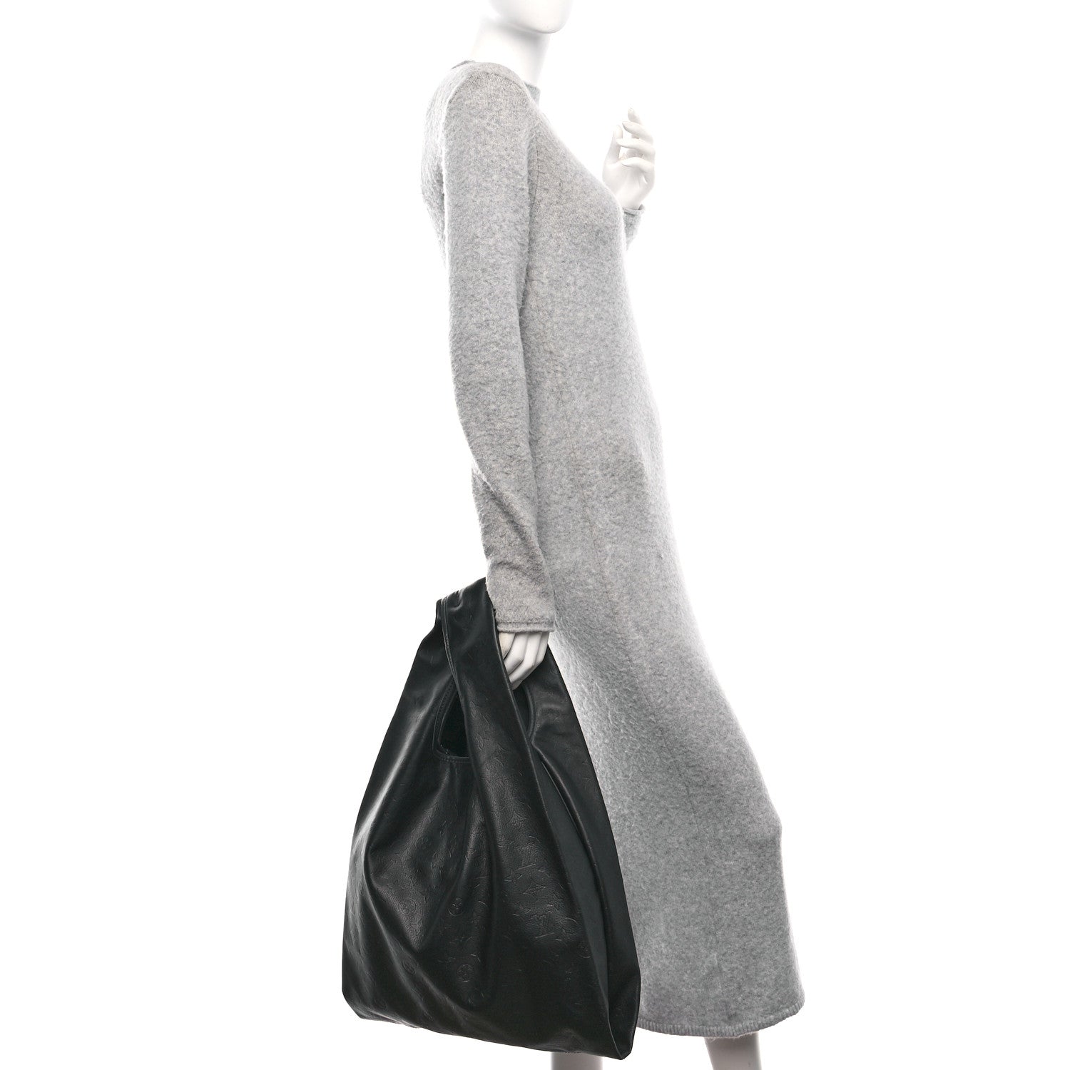 Louis Vuitton Calfskin Monogram Shadow Tote Black 2 of 9