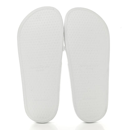 Givenchy Rubber Logo Pool Slide Sandals 38 White 5 of 9