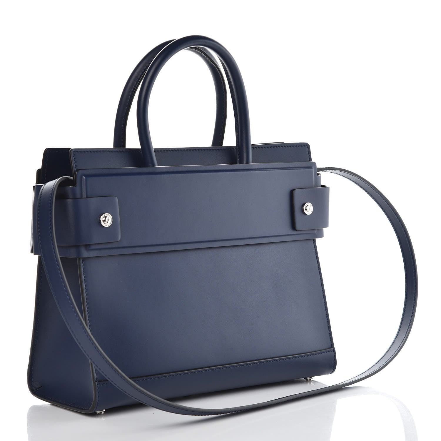 Givenchy Calfskin Small Horizon Satchel Navy 4 of 7