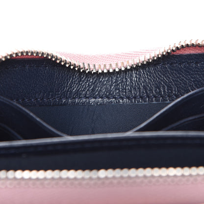 Christian Dior Metallic Calfskin Cannage Mini Lady Dior Zip Portemonnaie Pink 7 of 7