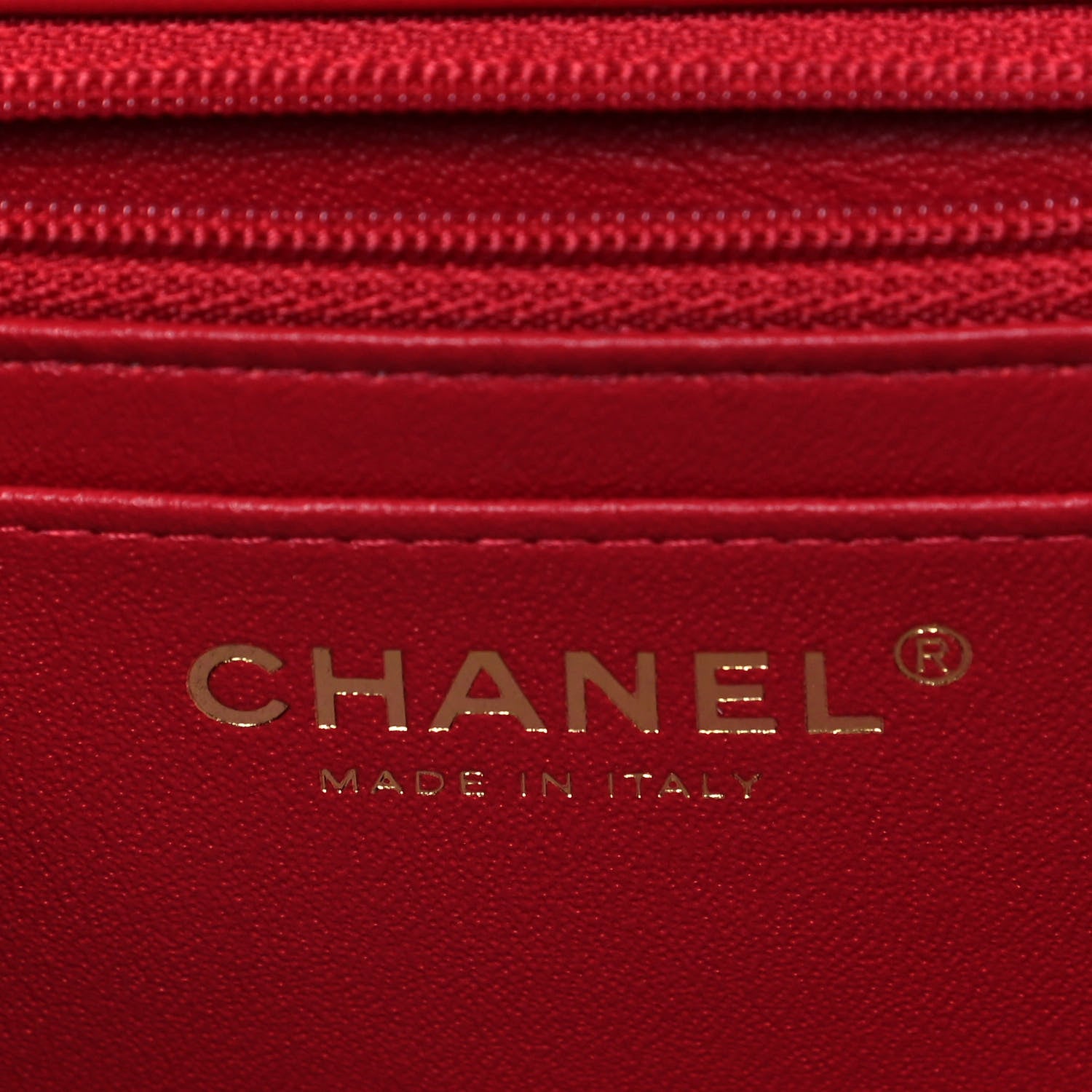 Chanel Lambskin Quilted Mini Top Handle Rectangular Flap Red 5 of 8
