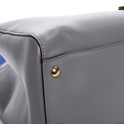 Gucci Calfskin Web Large Sylvie Top Handle Tote Deep Grey 9 of 10