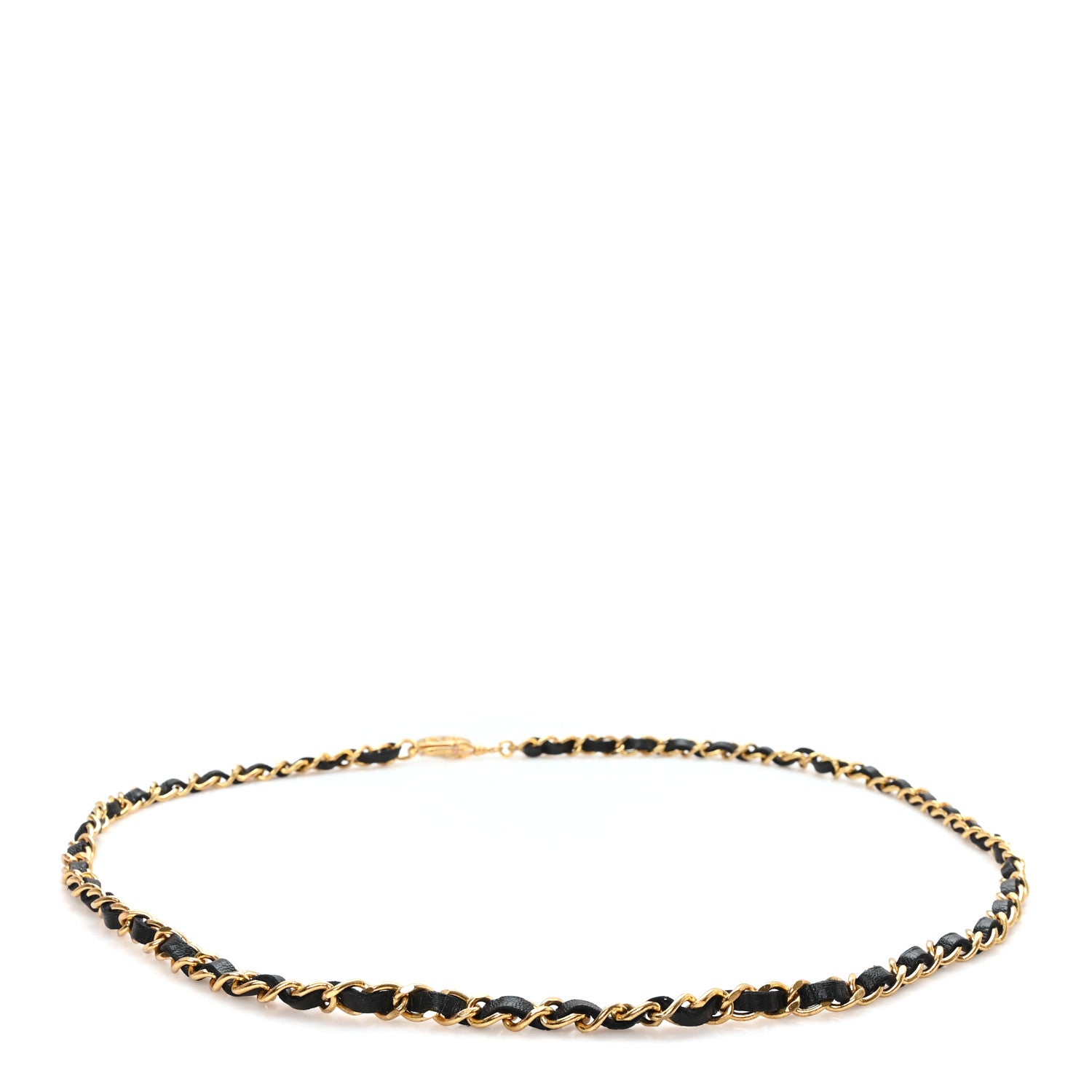 Chanel Lambskin Chain CC Medallion Belt Black Gold 2 of 3
