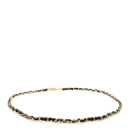 Chanel Lambskin Chain CC Medallion Belt Black Gold 2 of 3