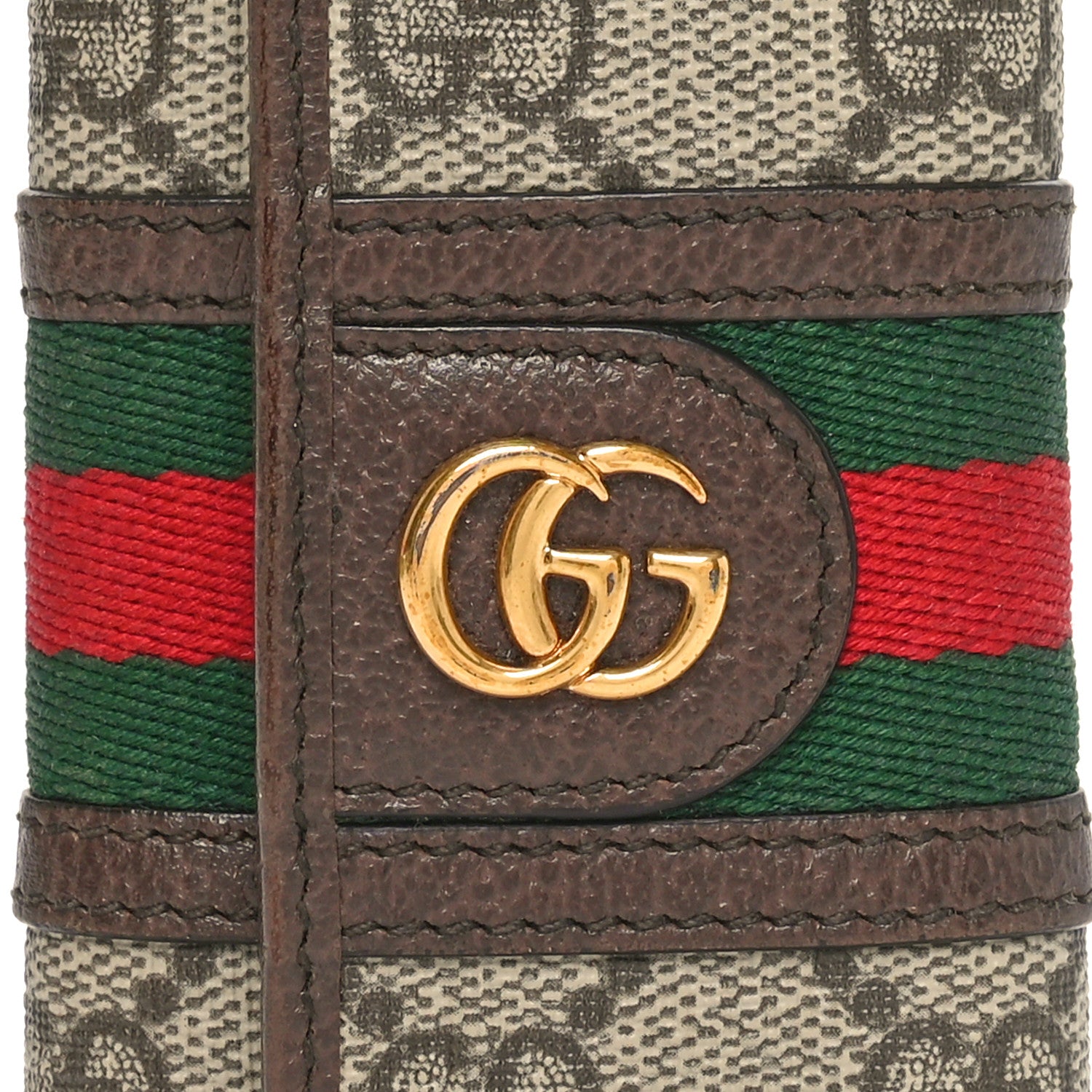 Gucci GG Supreme Monogram Web Ophidia 6 Key Holder Case Beige New Acero 7 of 8