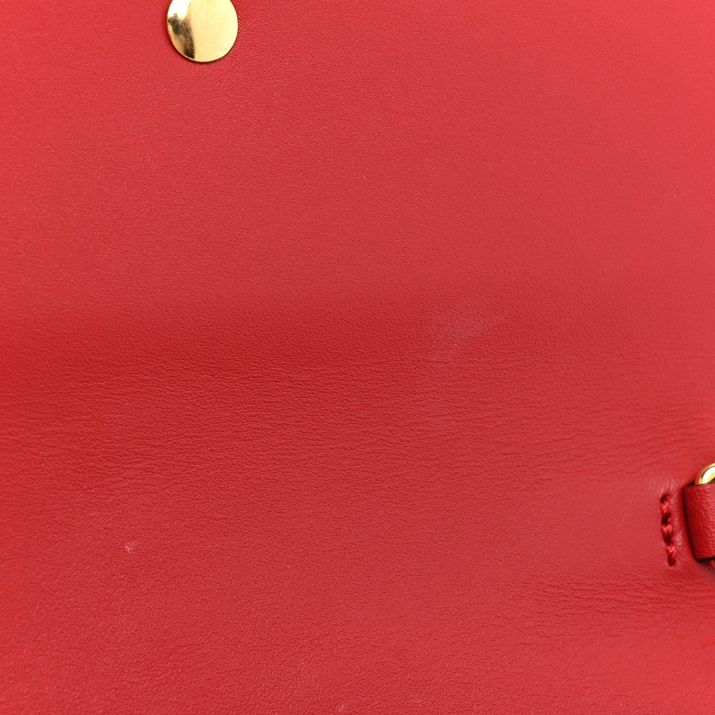Calfskin Super Mini Sylvie Chain Shoulder Bag Hibiscus Red