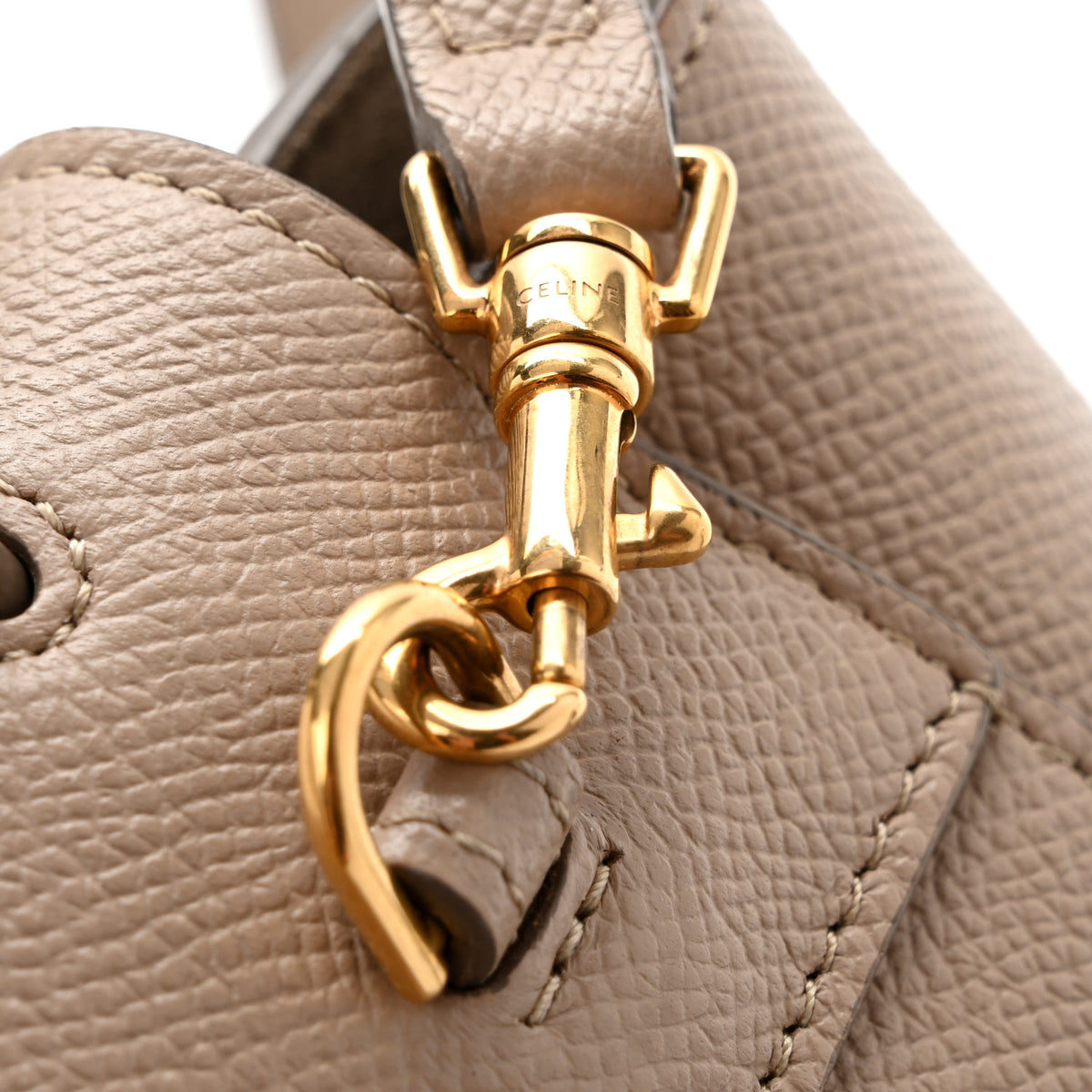Grained Calfskin Pico Belt Bag Light Taupe