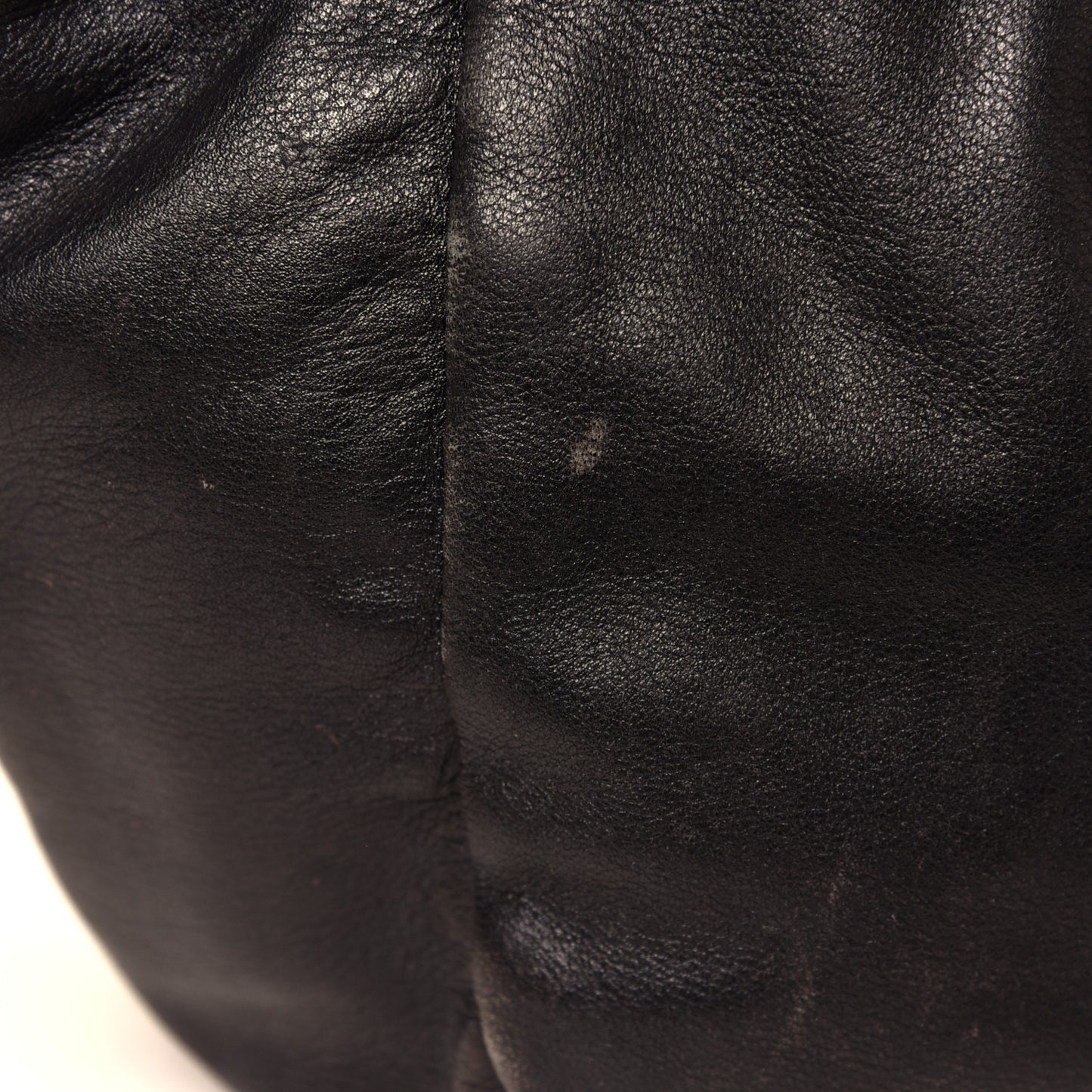 Soft Calfskin Pleated Hobo Black