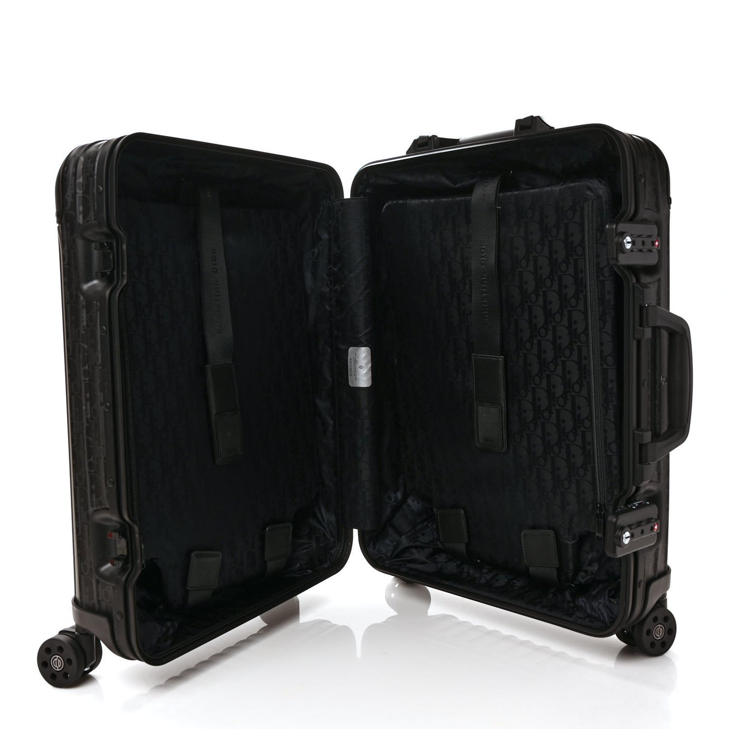 X RIMOWA Aluminum Gradient Cabin Luggage Black