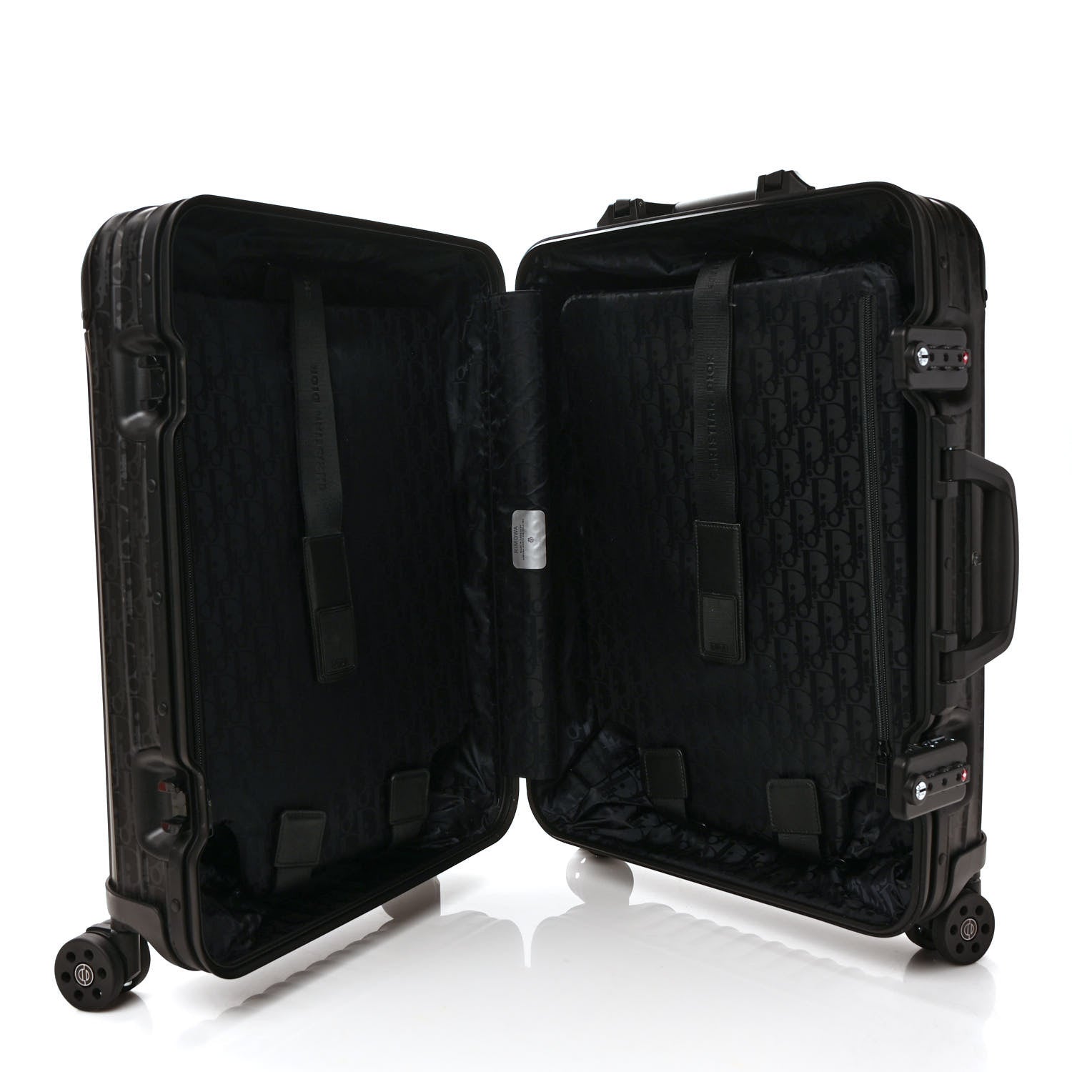 Christian Dior X RIMOWA Aluminum Gradient Cabin Luggage Black 4 of 14