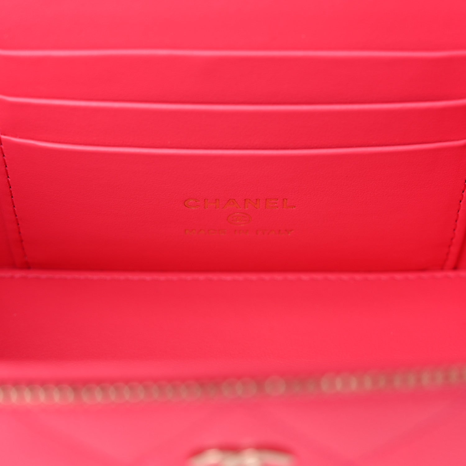 Chanel Caviar Quilted Small Vanity Case With Chain Pink 6 of 11
