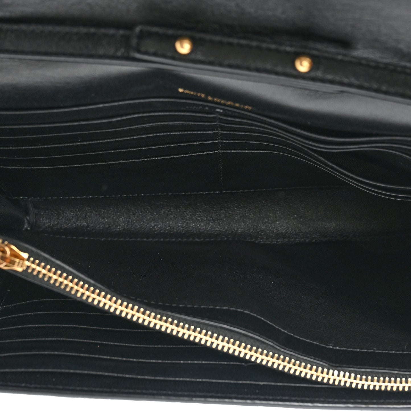 Calf Hair Monogram Chain Wallet Leopard