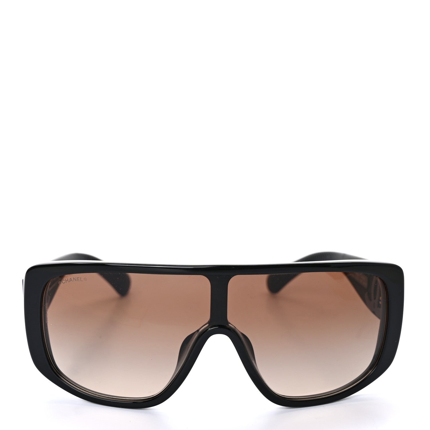 Chanel Acetate Shield Sunglasses 5495 Black 2 of 7