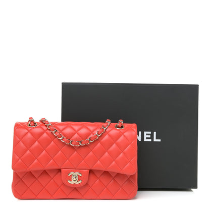 Chanel Lambskin Quilted Medium Double Flap Red 14 of 14