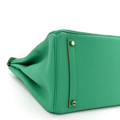 Hermes Taurillon Clemence Birkin 35 Menthe 9 of 12