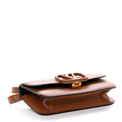 Valentino Garavani Grainy Calfskin VSling Belt Bag Saddle Brown 4 of 10
