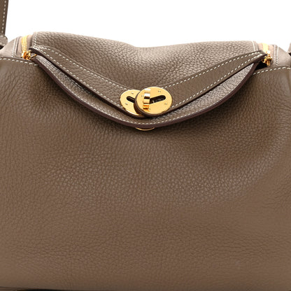 Hermes Taurillon Clemence Lindy 26 Etoupe 8 of 10