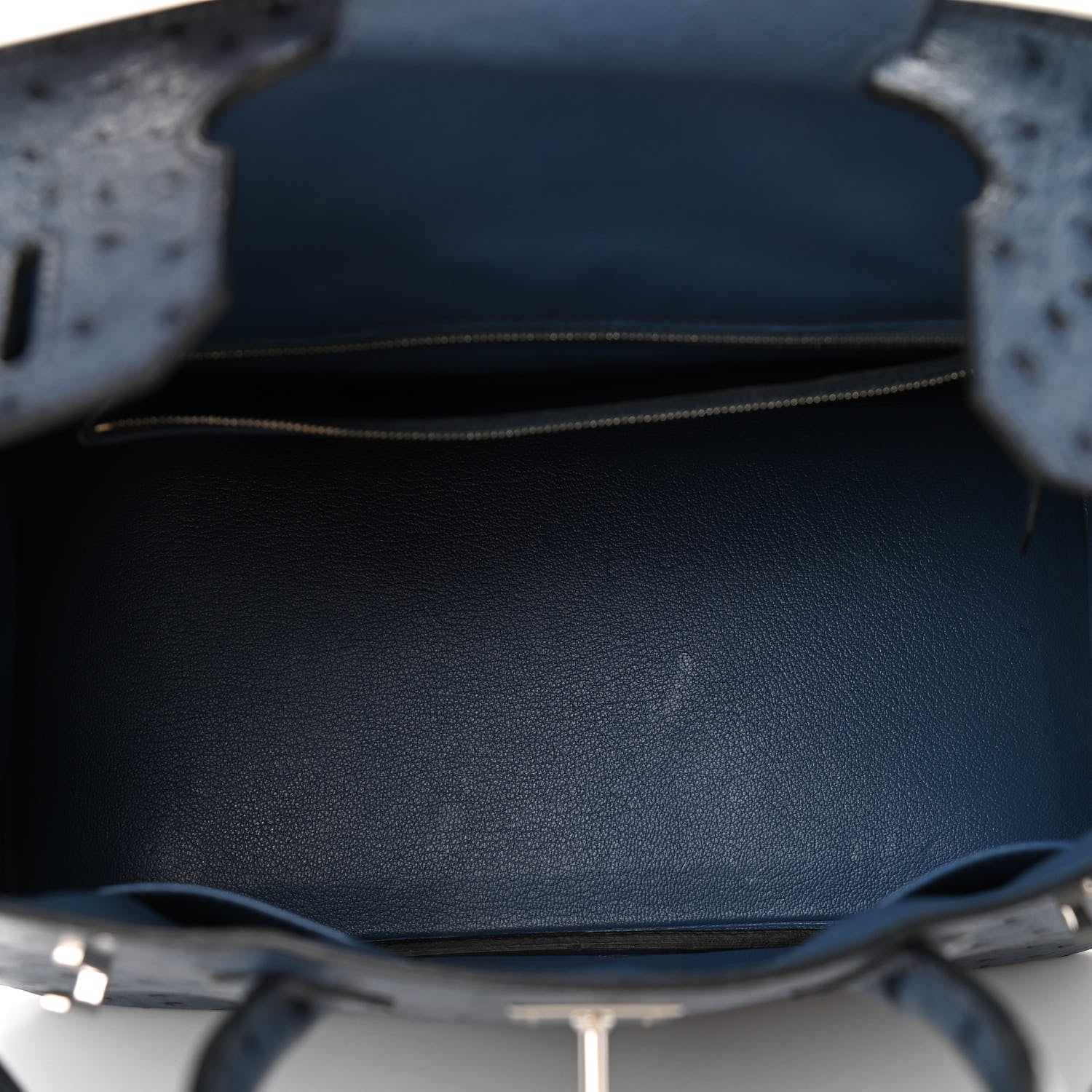 Hermes Ostrich Birkin 30 Bleu Roi 5 of 11