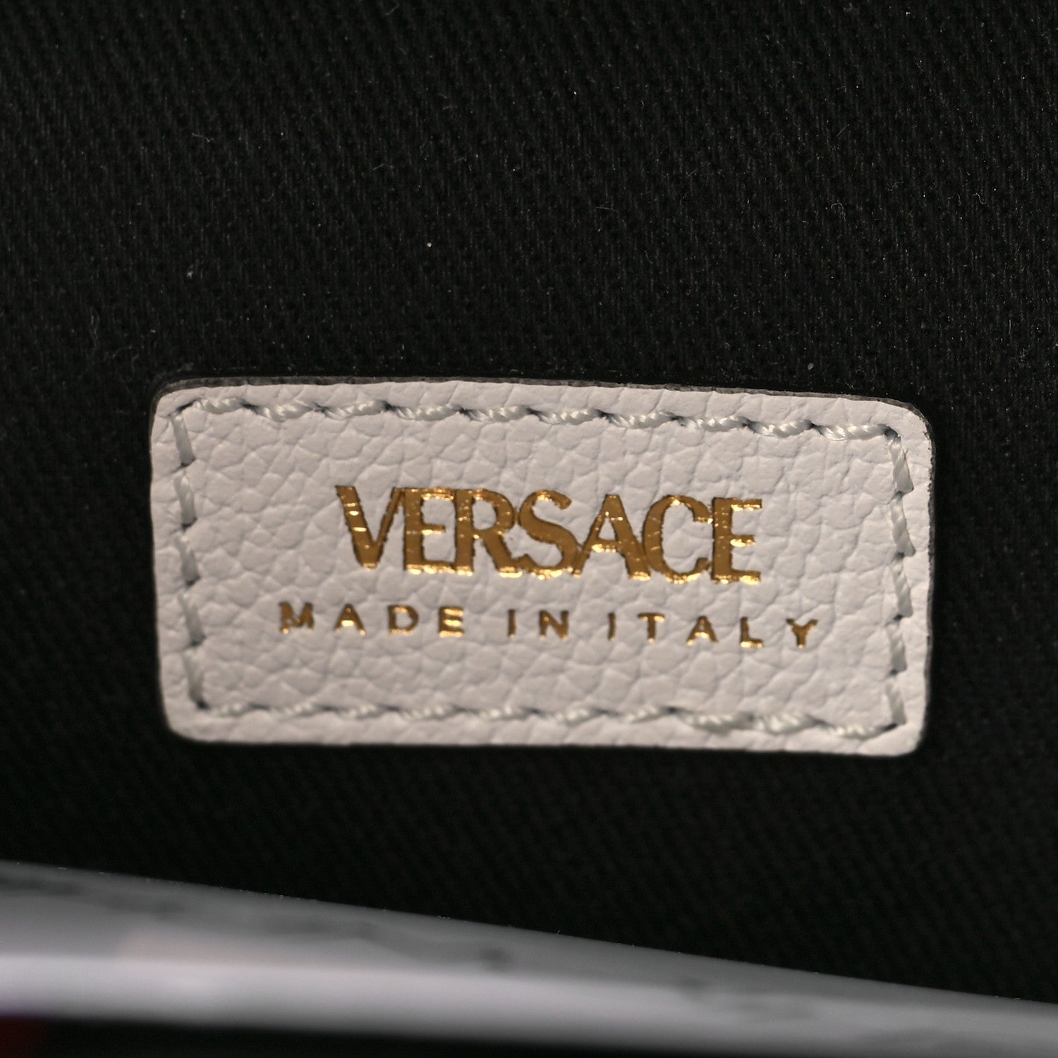 Versace Grained Calfskin Medusa Vanity Case White 6 of 8