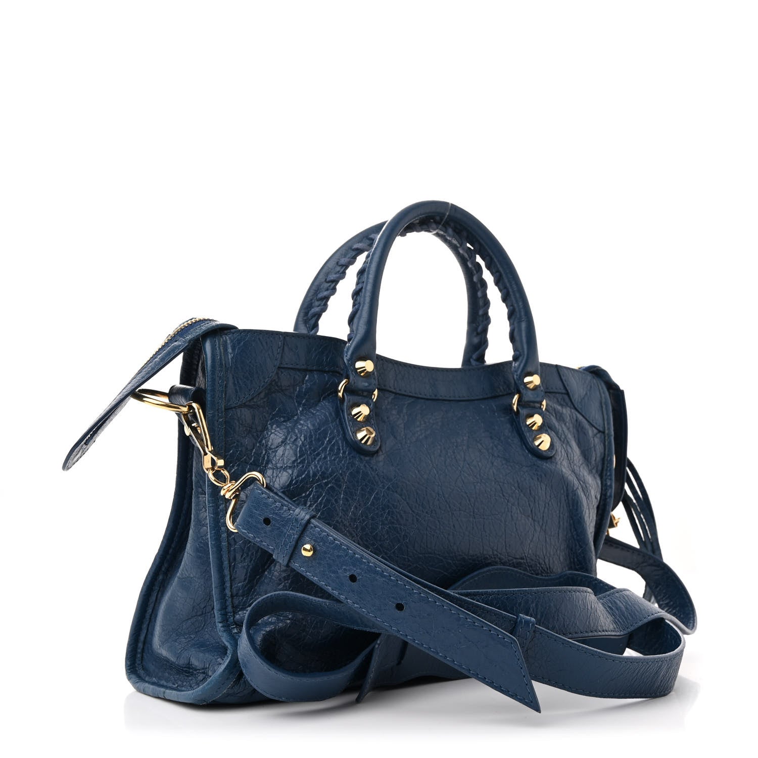 Balenciaga Agneau Classic Gold Hardware S City Bleu Profond 4 of 11
