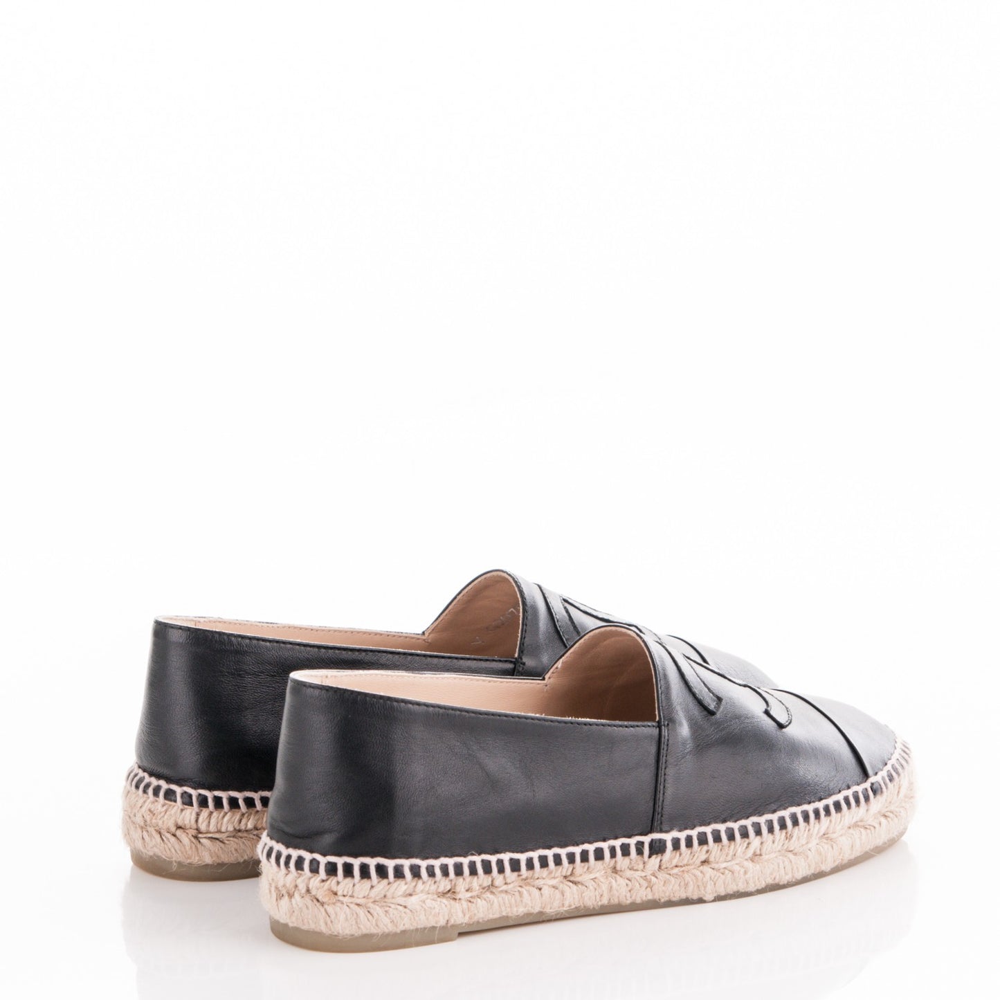 Lambskin CC Espadrilles 37 Black