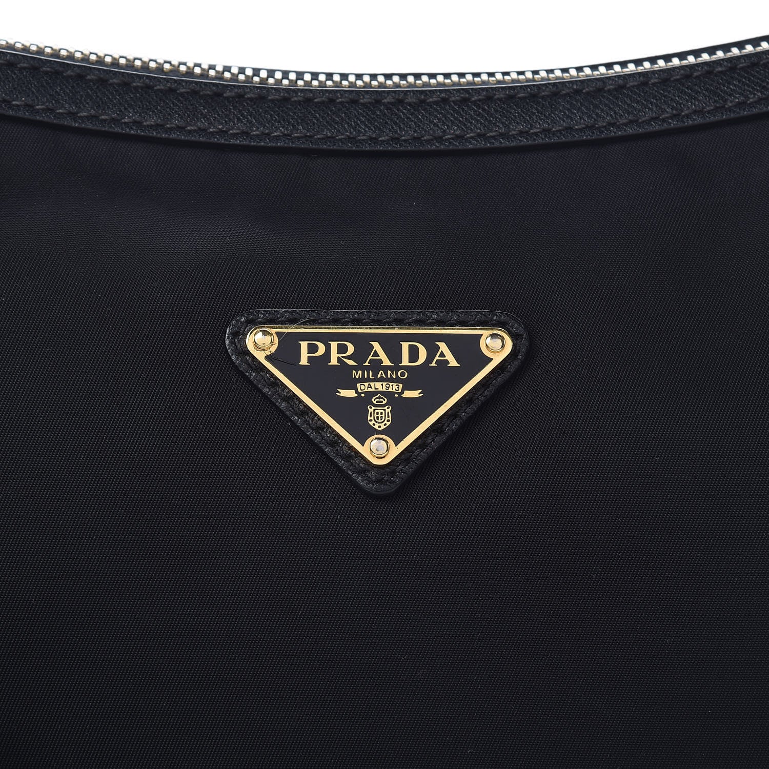 Prada Tessuto Nylon Saffiano Flat Messenger Bag Black 8 of 15