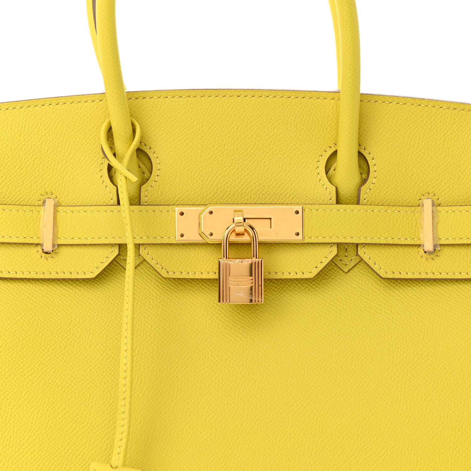 Hermes Epsom Birkin 30 Lime 8 of 11