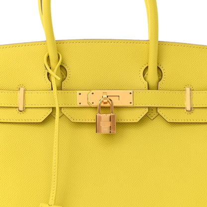 Hermes Epsom Birkin 30 Lime 8 of 11