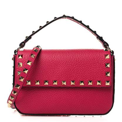 Valentino Garavani Grainy Calfskin Rockstud Crossbody Pouch Blossom 1 of 7