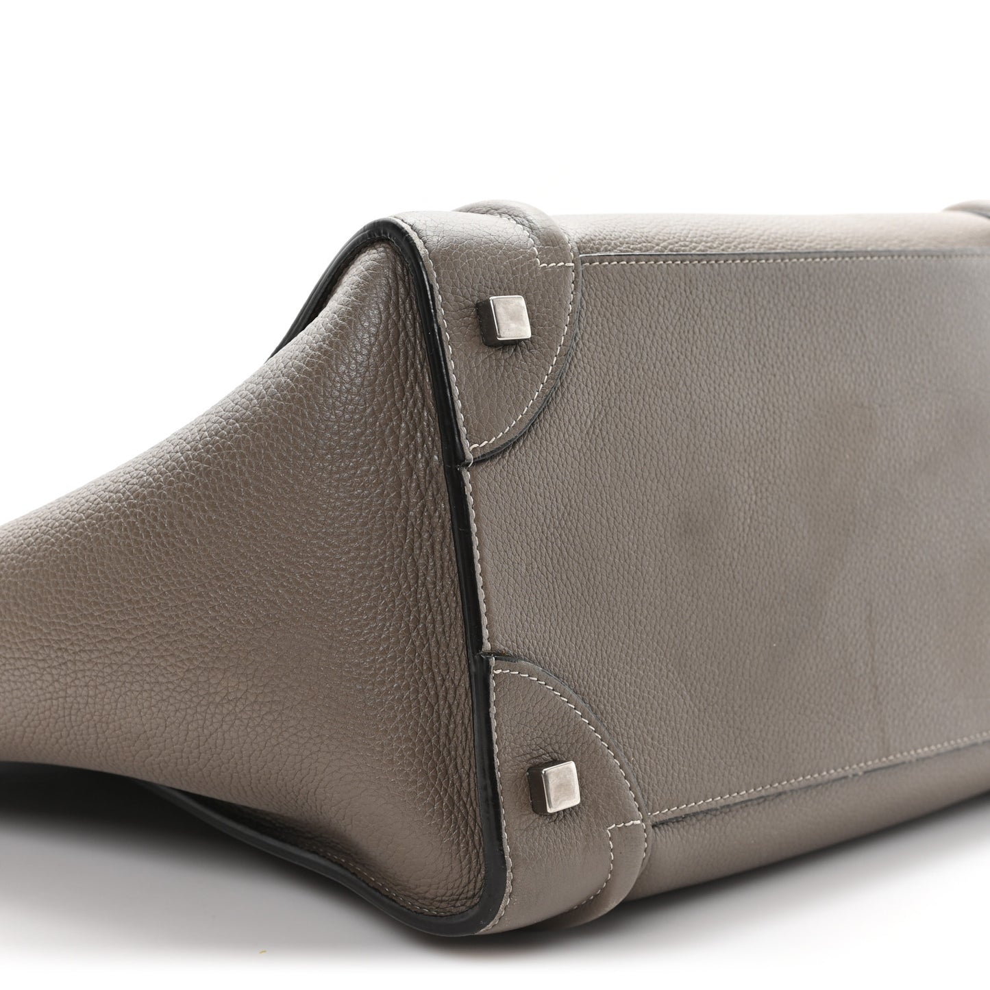 Drummed Calfskin Mini Luggage Souris