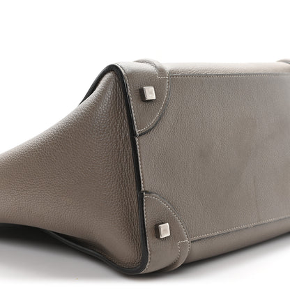 Celine Drummed Calfskin Mini Luggage Souris 9 of 12