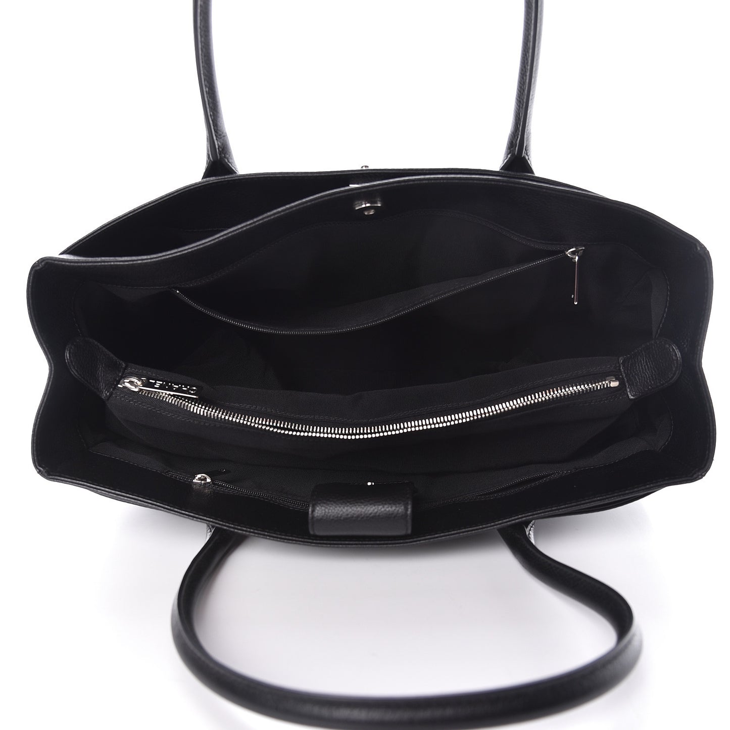 Calfskin Cerf Shopper Tote Black
