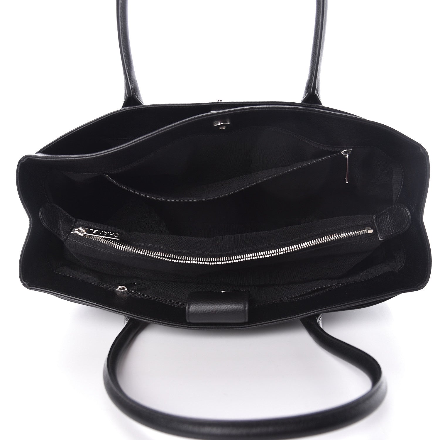 Chanel Calfskin Cerf Shopper Tote Black 5 of 10