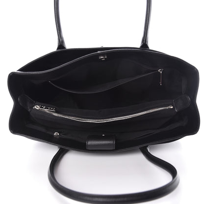 Chanel Calfskin Cerf Shopper Tote Black 5 of 10