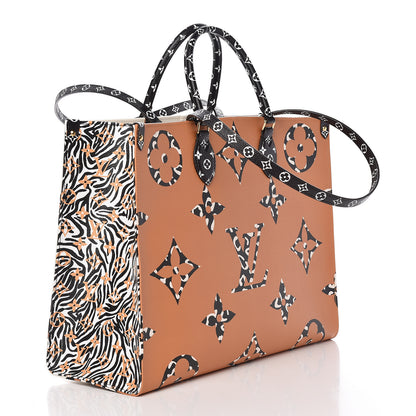 Louis Vuitton Monogram Giant Jungle Onthego GM Ivory 3 of 11