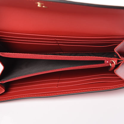 Gucci Calfskin Sylvie Continental Wallet Hibiscus Red 5 of 8