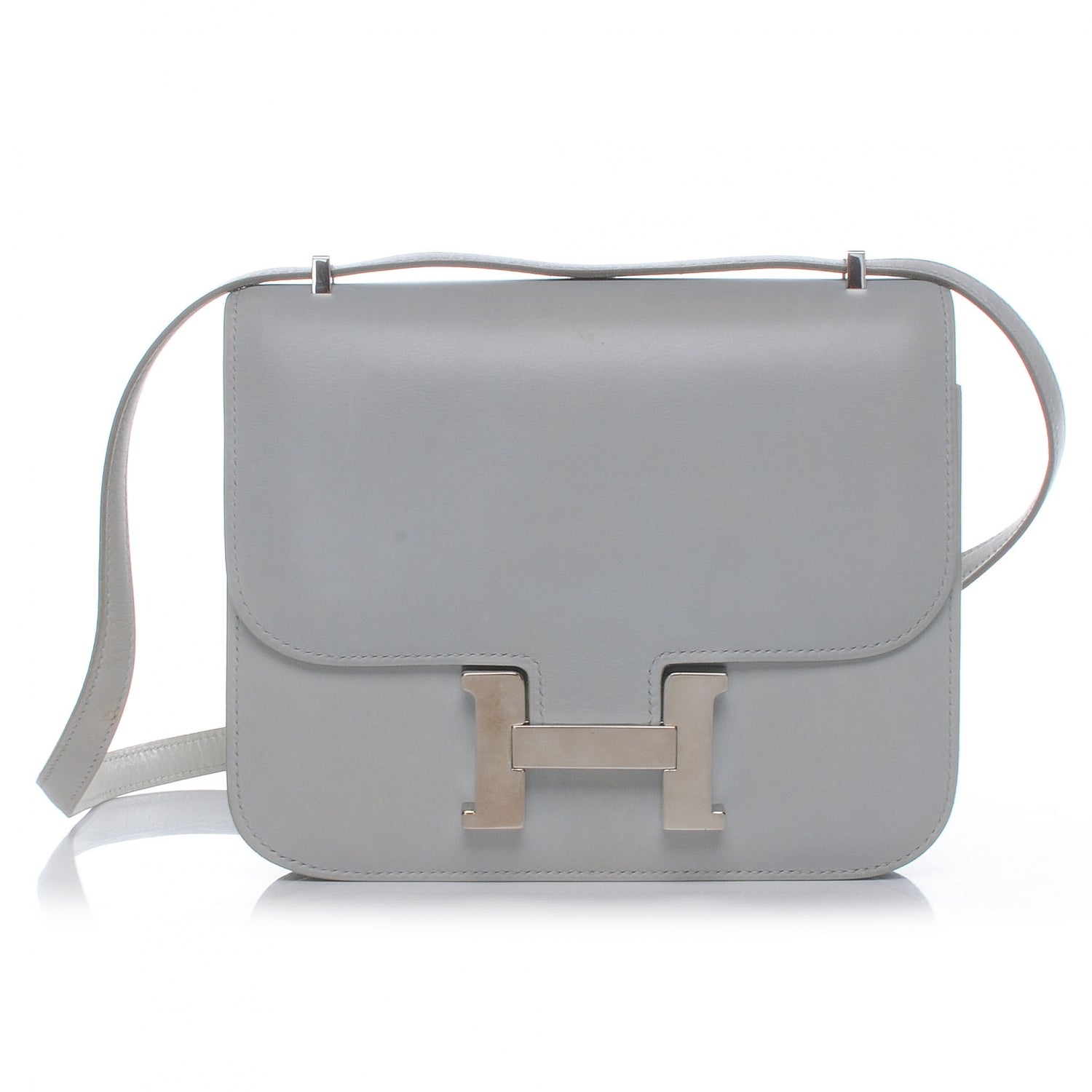 Hermes Box Leather Mini Constance Gris Pale 1 of 8