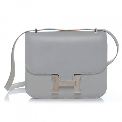 Hermes Box Leather Mini Constance Gris Pale 1 of 8