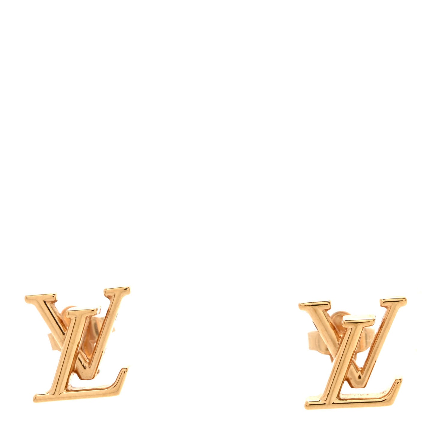 Metal LV Iconic Earrings Gold