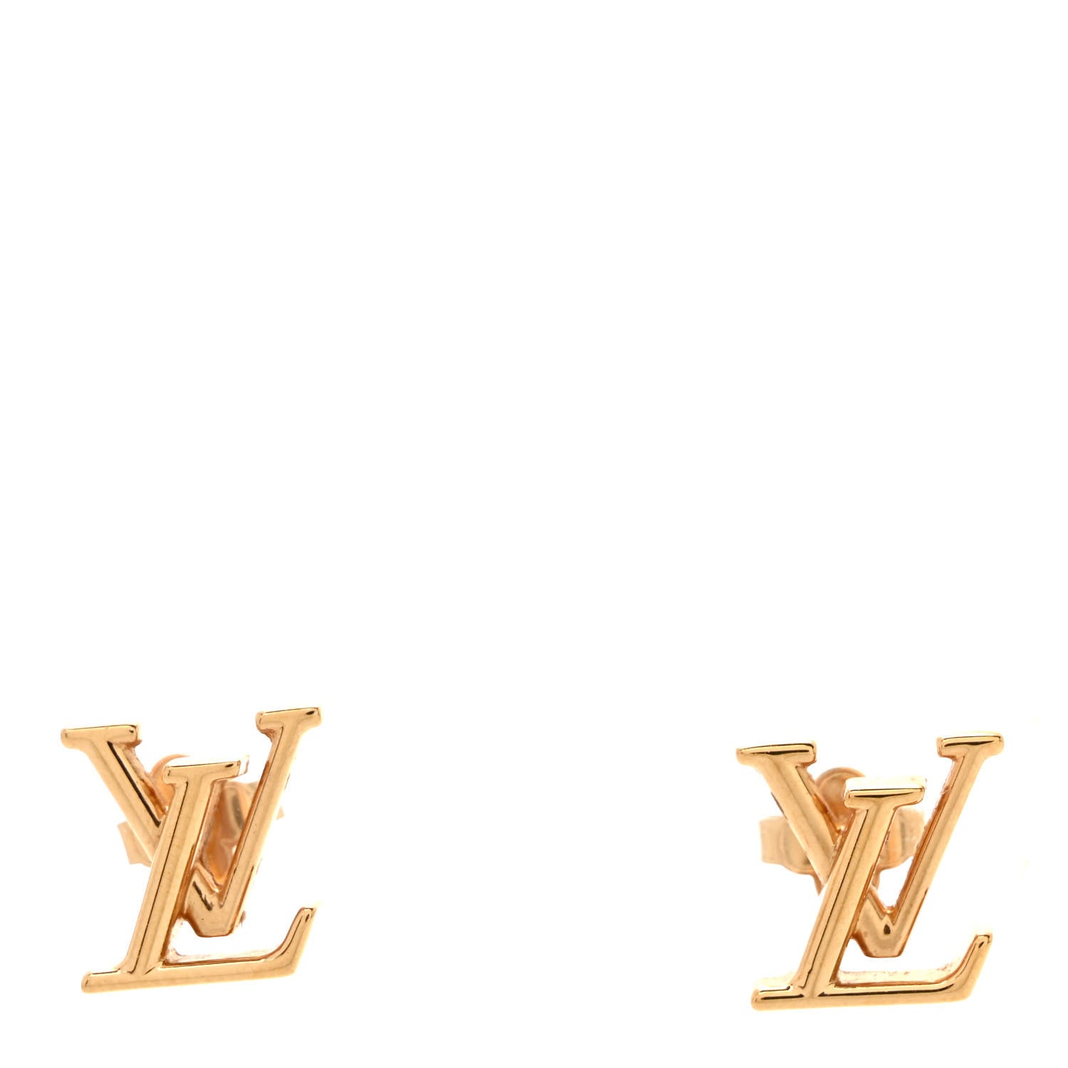 Louis Vuitton Metal LV Iconic Earrings Gold 1 of 5