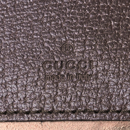 Gucci GG Supreme Monogram Textured Calfskin Web Mini Ophidia Half Moon Hobo Beige Ebony New Acero 6 of 9