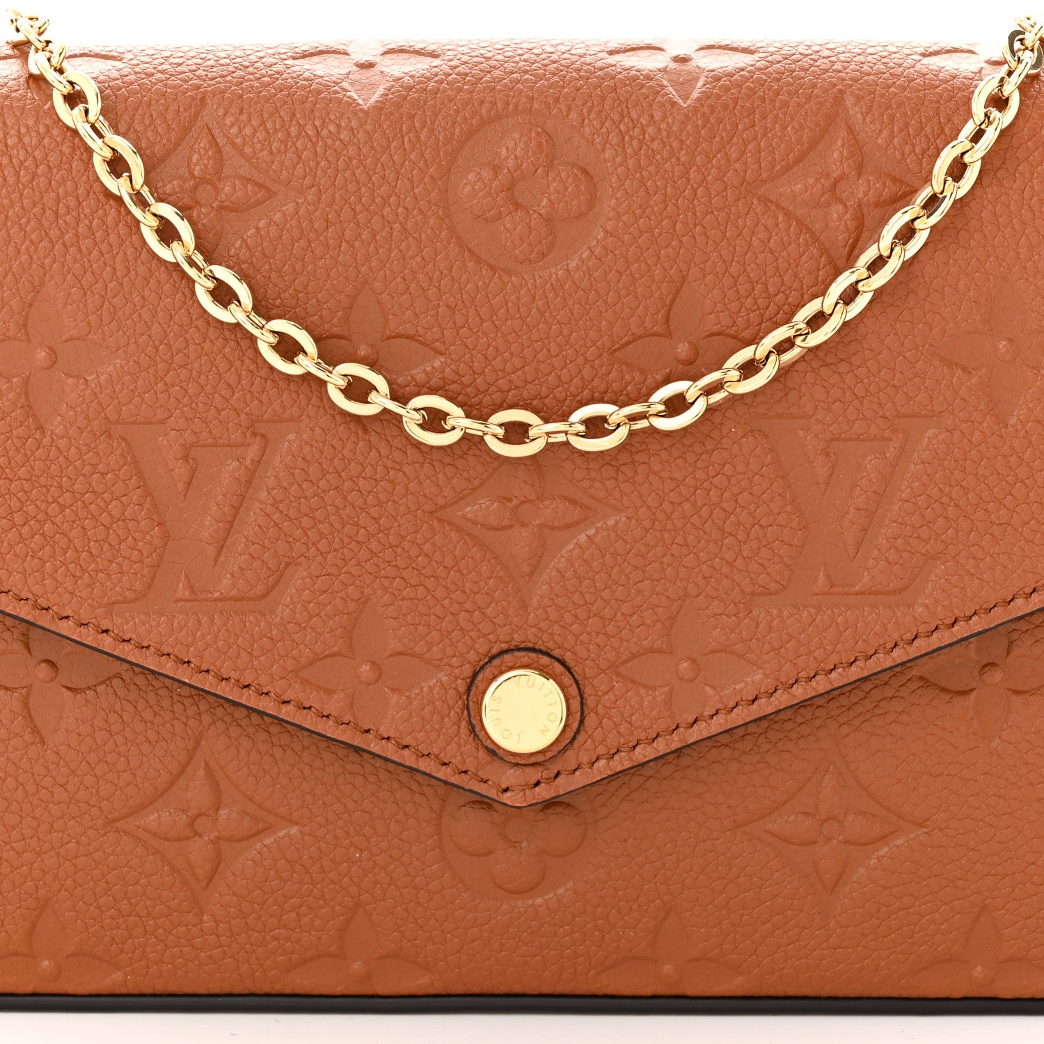 Louis Vuitton Empreinte Pochette Felicie Chain Wallet Cognac 8 of 11