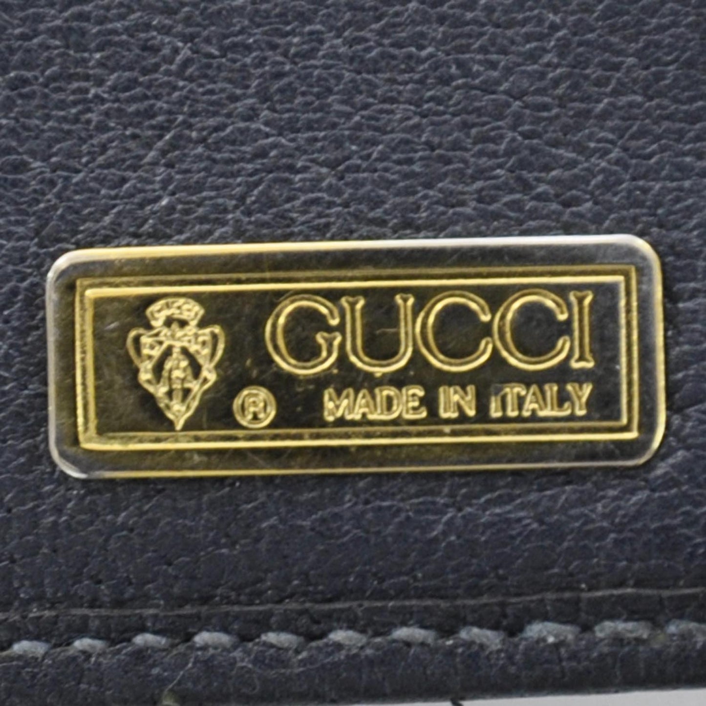 Monogram Web Compact Wallet Navy