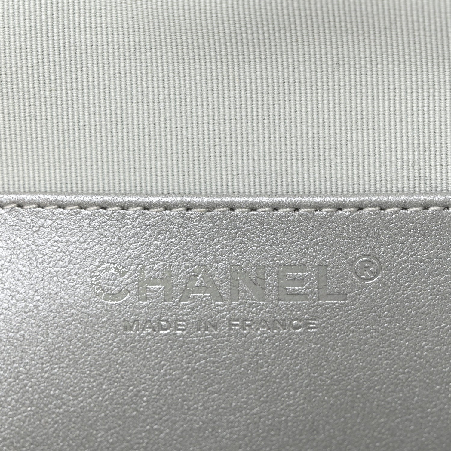 Chanel Metallic Lambskin Quilted Large CC In Love Heart Bag Silver 6 of 11